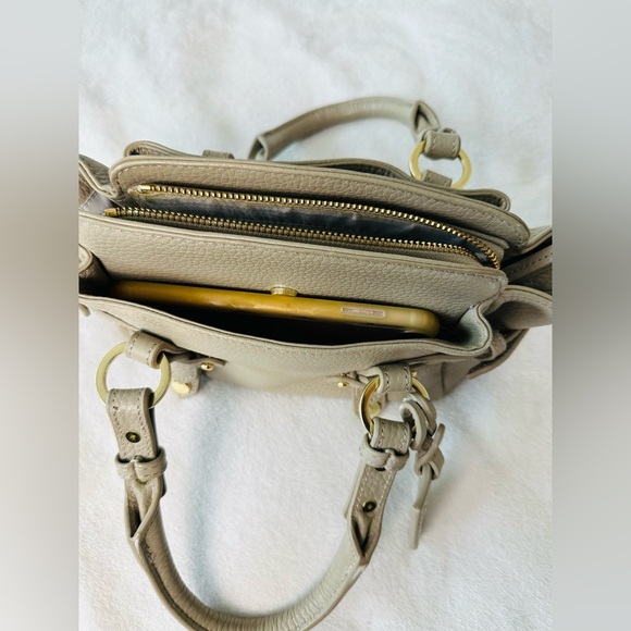 Samantha Thavasa Taupe Mini Satchel Handbag - Picture 10 of 12